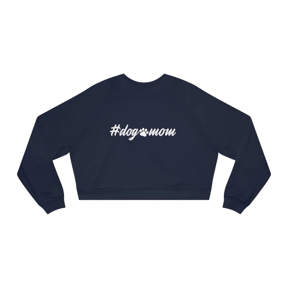 Hashtag Dog Mom Cropped Fleece Pullover